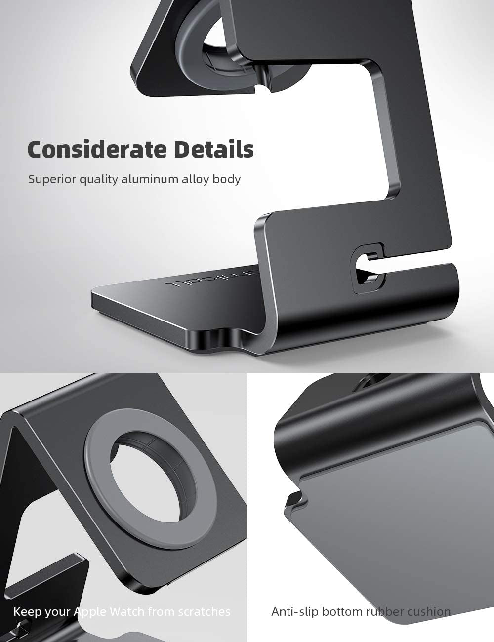 Sleek Magnetic Charging Stand for Apple Watch - Perfect Desk Dock for All Series Including SE, Ultra, and More!
