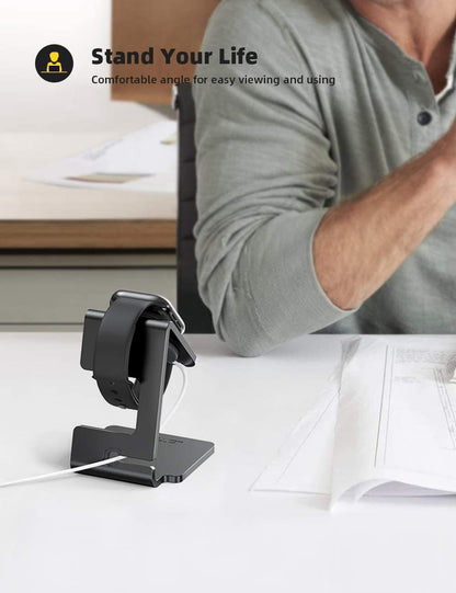 Sleek Magnetic Charging Stand for Apple Watch - Perfect Desk Dock for All Series Including SE, Ultra, and More!
