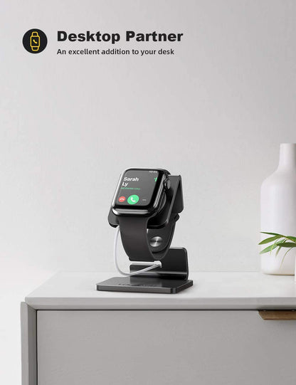 Sleek Magnetic Charging Stand for Apple Watch - Perfect Desk Dock for All Series Including SE, Ultra, and More!