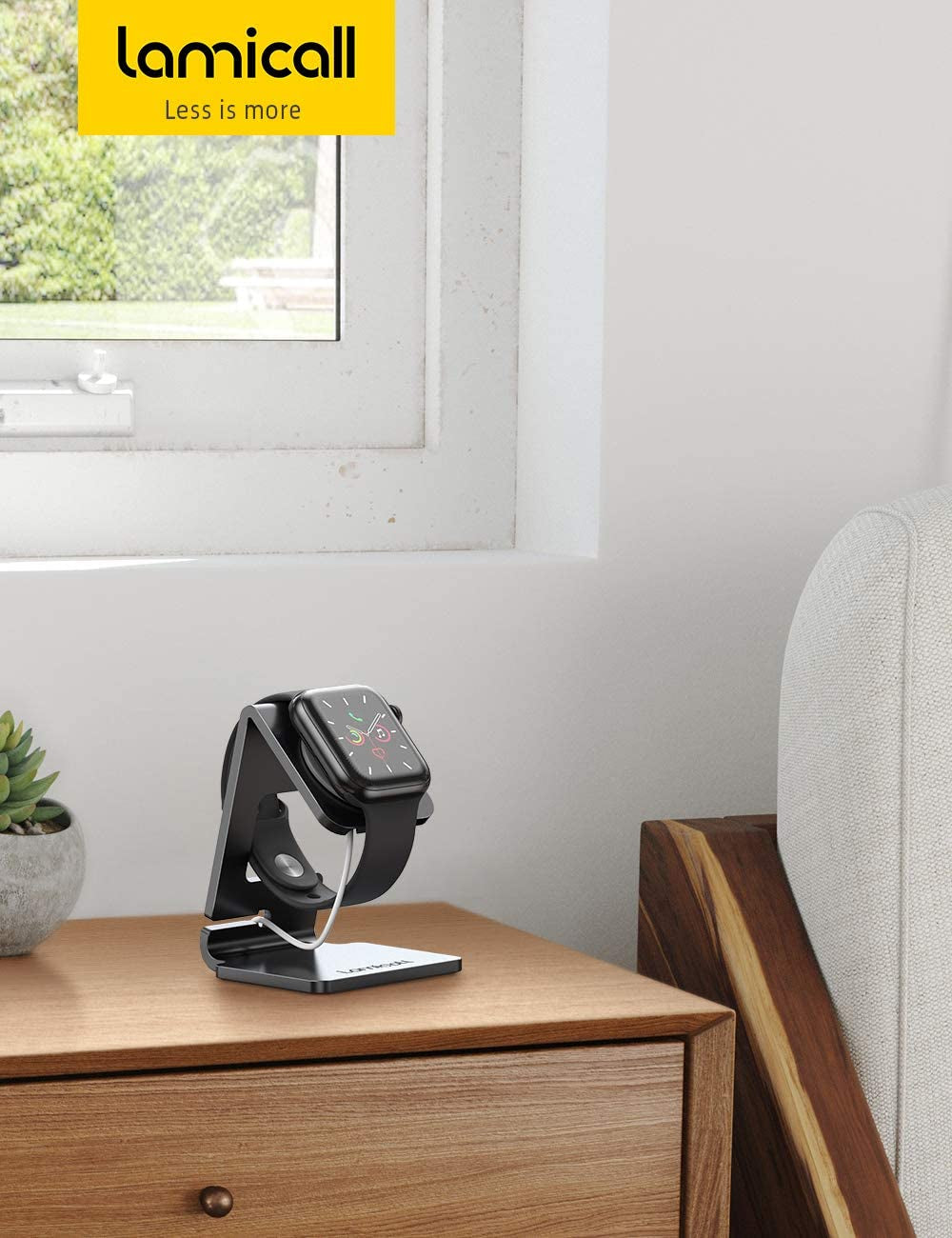 Sleek Magnetic Charging Stand for Apple Watch - Perfect Desk Dock for All Series Including SE, Ultra, and More!