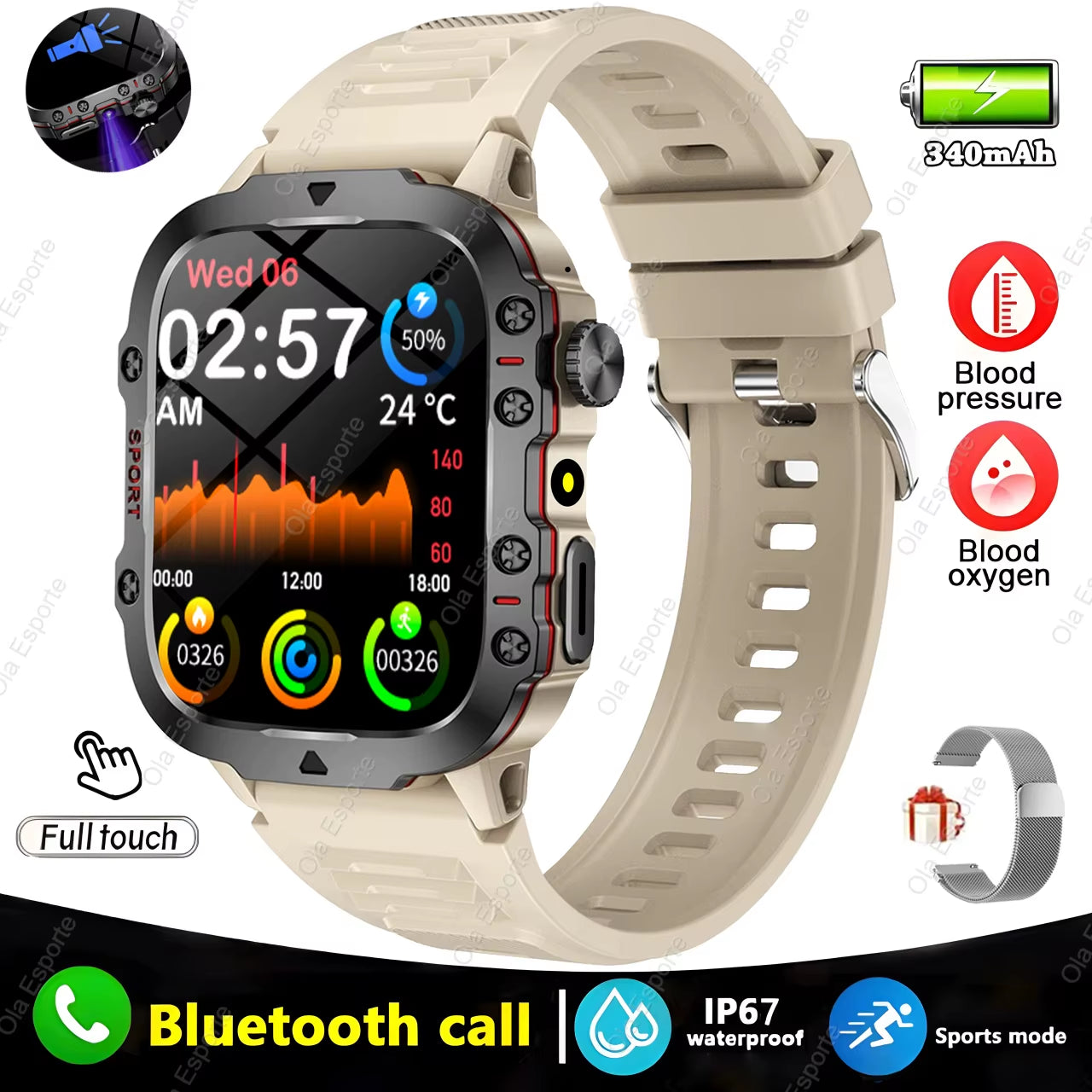 Discover the Ultimate 2025 Original Men’s Smartwatch: IP68 Waterproof Fitness Tracker with Bluetooth Calling & Heart Rate Monitoring
