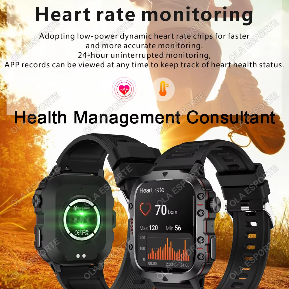 Discover the Ultimate 2025 Original Men’s Smartwatch: IP68 Waterproof Fitness Tracker with Bluetooth Calling & Heart Rate Monitoring