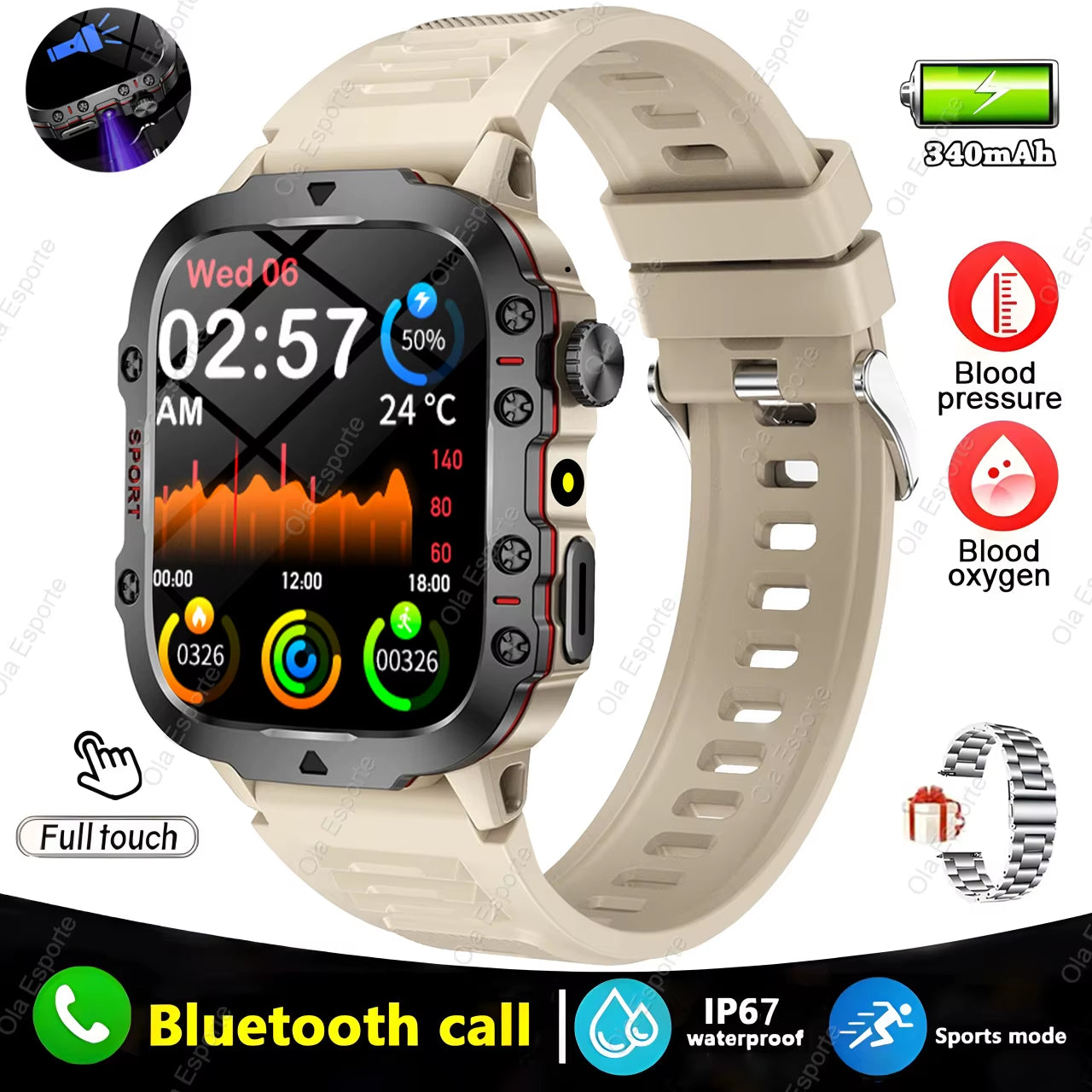 Discover the Ultimate 2025 Original Men’s Smartwatch: IP68 Waterproof Fitness Tracker with Bluetooth Calling & Heart Rate Monitoring