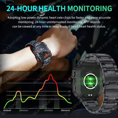 Discover the Ultimate 2025 Original Men’s Smartwatch: IP68 Waterproof Fitness Tracker with Bluetooth Calling & Heart Rate Monitoring