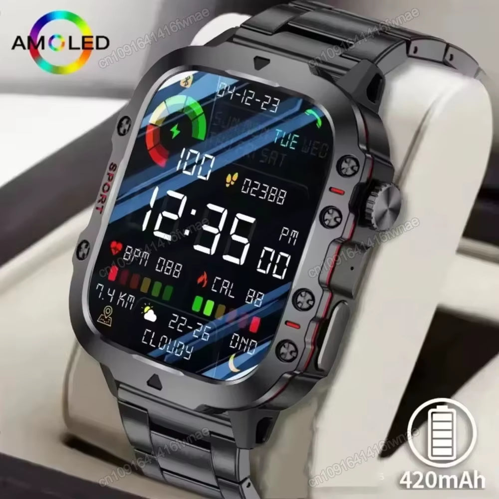 Discover the Ultimate 2025 Original Men’s Smartwatch: IP68 Waterproof Fitness Tracker with Bluetooth Calling & Heart Rate Monitoring