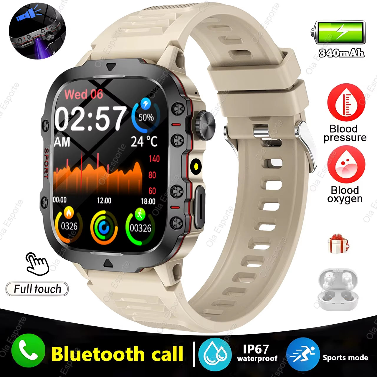Discover the Ultimate 2025 Original Men’s Smartwatch: IP68 Waterproof Fitness Tracker with Bluetooth Calling & Heart Rate Monitoring